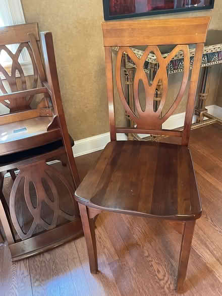 Photo of free 4 wooden dining room chairs (Chevy Chase DC) #1