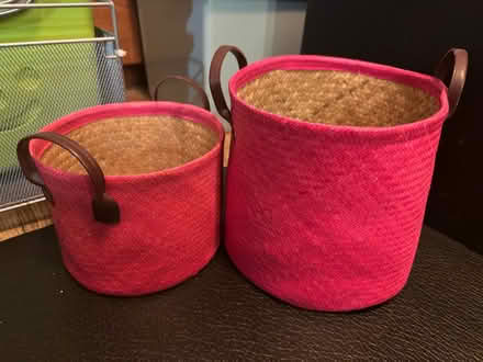 Photo of free Pink Storage Baskets (Frecheville S12) #1