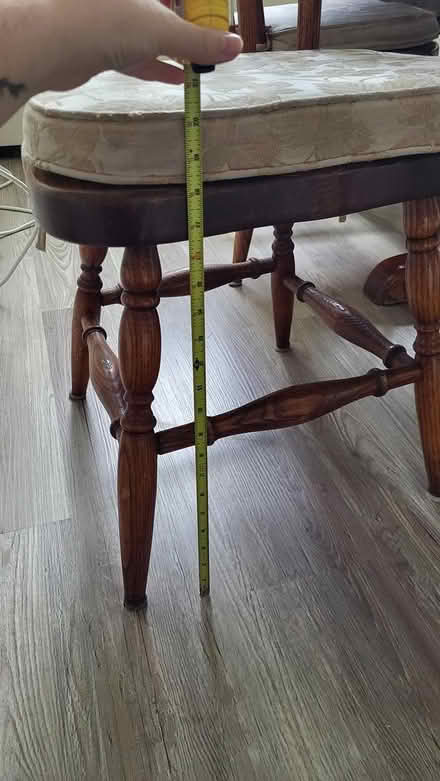 Photo of free Wood table with 6 chairs (Mississauga) #3