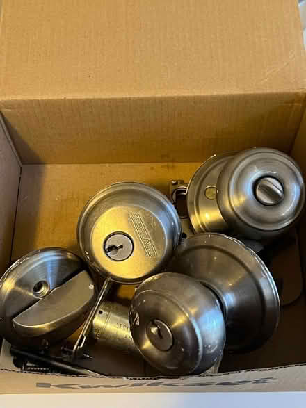 Photo of free Brushed Nickel Keyed Door knobs (Tenleytown DC) #1
