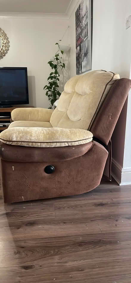 Photo of free Large two seater electric sofa (SL6 4DT) #2