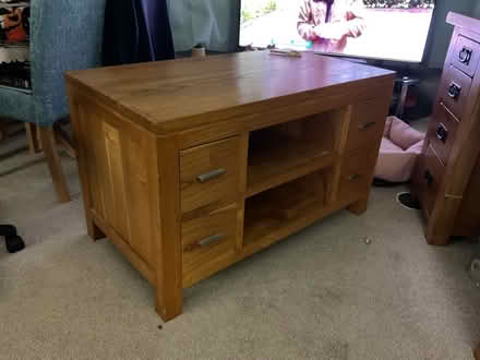 Photo of free Solid oak TV unit (East End Glasgow G31) #1
