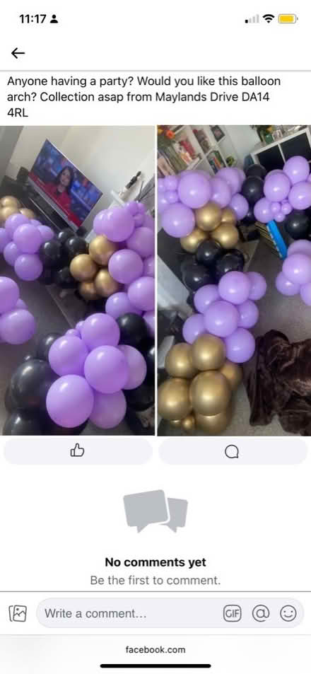 Photo of free Balloon arch (Lamorbey DA14) #1