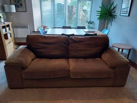 Photo of free 2 x Brown Sofas (Stainton CA11) #2