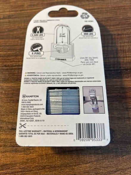 Photo of free Keyed padlock (Owings Mills,MD) #2