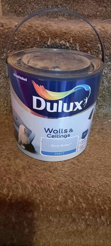 Photo of free Tin of emulsion, Matt pale blue (Walsall Delves WS5) #1
