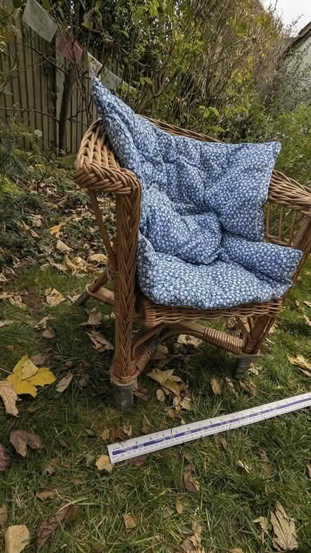 Photo of free Childs wicker chair (Letchworth (SG6)) #3