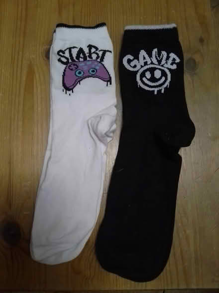 Photo of free Gaming themed socks size 4-6.5 (Donnington OX4) #1