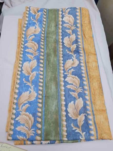 Photo of free Floral Lined Curtains (New Greens) #1