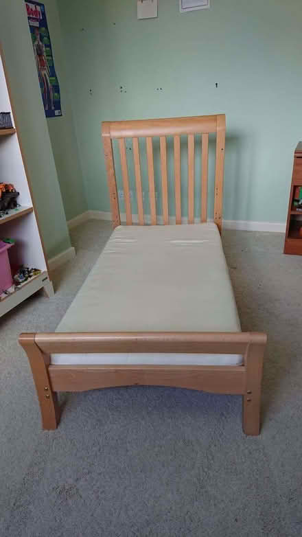 Photo of free Wooden cotbed (John Lewis "Broadway") (Lambridge) #1