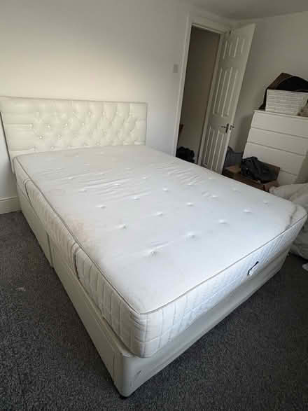 Photo of free King Size Divan Bed with Mattress and Headboard (Mossley OL5) #1