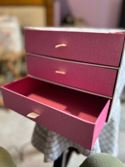 Photo of free Decorative storage box with three drawers. (Monks Hill CR2) #1