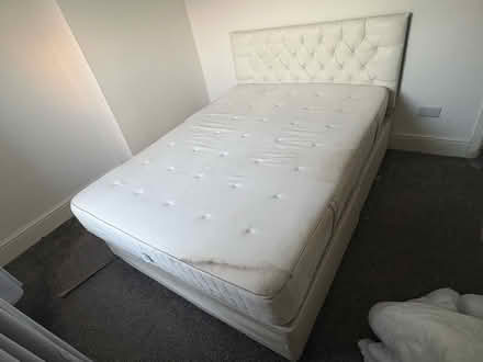 Photo of free King Size Divan Bed with Mattress and Headboard (Mossley OL5) #3