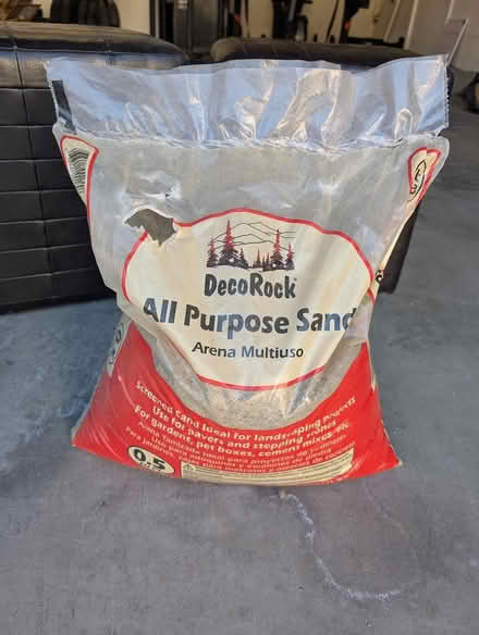 Photo of free half of 0.5 CF bag of sand (Terra Vista Way and Pierce Ave) #1