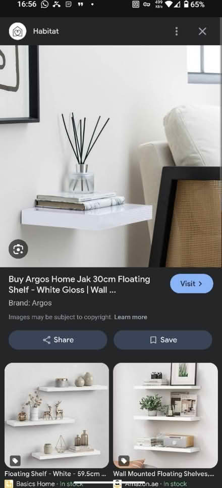Photo of free Floating shelf 30cm x 2 [Offered] (New Cross) #2