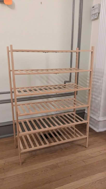 Photo of free Bamboo shoe rack (Manor Park, Washington, DC) #1