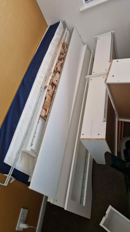 Photo of free IKEA Day bed/sofa. Single bed, converts to double. (Stone Cross BN23) #1