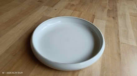 Photo of free White Dinner Plate, High edges (Tilehurst, Reading RG31) #1