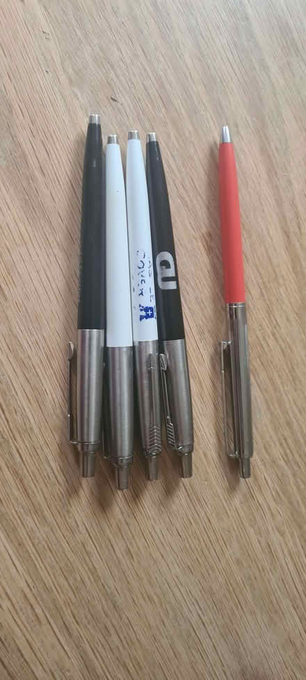 Photo of free 4 x Parker + 1 Papermate biros without refills (North Town SL6) #1