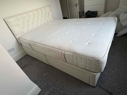 Photo of free King Size Divan Bed with Mattress and Headboard (Mossley OL5) #2