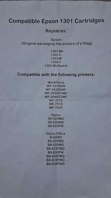 Photo of free Epson Printer ink (BD8) #2