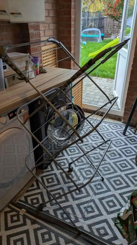 Photo of free Metal folding clothes airer (East Hunsbury, Northampton) #1