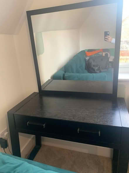 Photo of free Black wooden dressing table (Willingham) #2