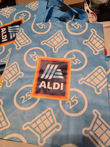 Photo of free 8 Aldi's Grocery Bags (Arlington MA) #1