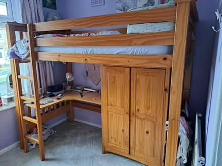 Photo of free Bunk bed with integral desk and wardrobe (Weston) #1