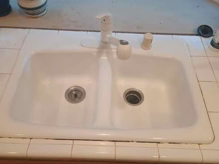 Photo of free Kitchen sink and faucet (Homestead and San Tomas) #2