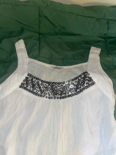 Photo of free White Camisole w/ silverish details (Sunset park) #2