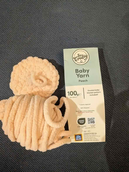 Photo of 1 ball of Aldi baby yarn peach (Bowerham LA1) #1