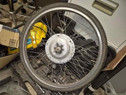Photo of free Ebike front wheel 2 wire (Glastonbury BA6) #1