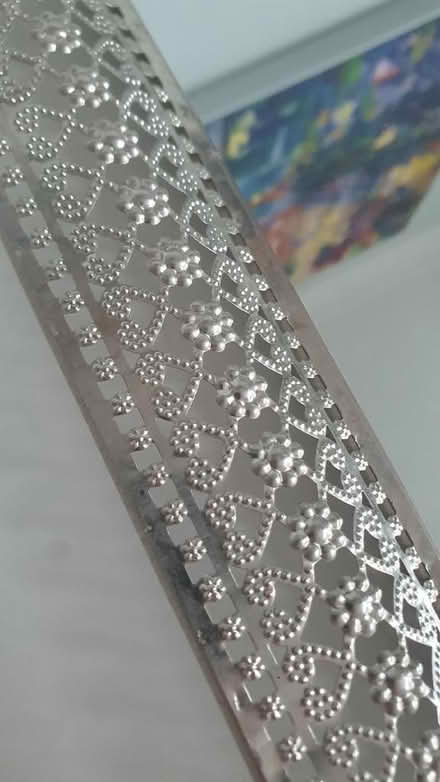 Photo of free Rectangular Silver Metal decorative tray (Glascote B77) #3