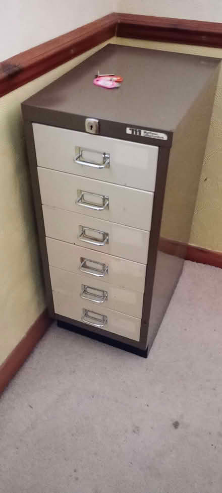 Photo of free Small Lockable 5-Drawer Filing Cabinet (Royston SG8) #1