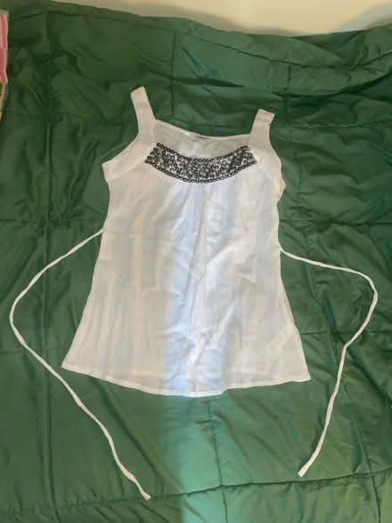 Photo of free White Camisole w/ silverish details (Sunset park) #3