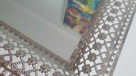 Photo of free Rectangular Silver Metal decorative tray (Glascote B77) #4