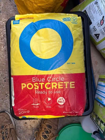 Photo of free 20kg Post Crete (East Grinstead. RH19) #1