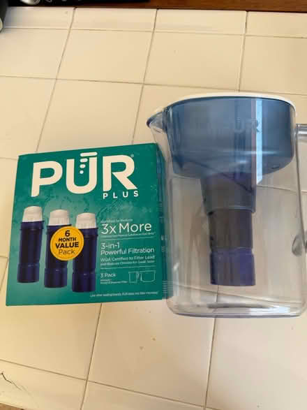 Photo of free water pitcher + 3pk filters (East Salinas) #1