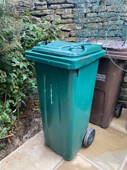 Photo of free Turquoise wheelie bin (Bussage GL6) #1