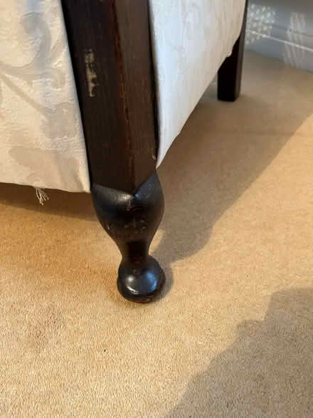 Photo of free Small 2 seater sofa with cane arms and partial cane back. (Wivenhoe CO7) #4