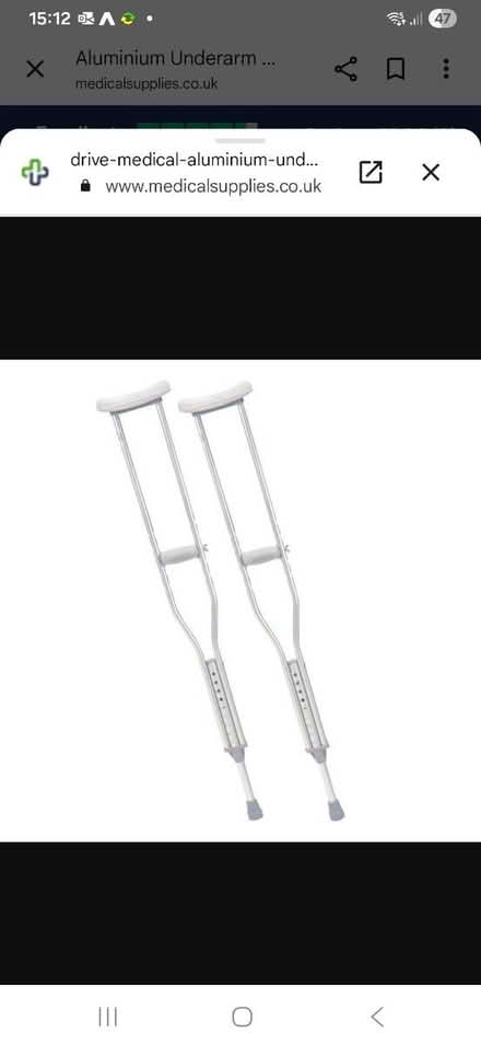 Photo of Underarm crutches (Dronfield, S18) #1