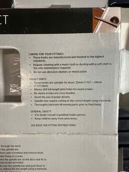 Photo of free 2 pairs or Mortice knobs (East Grinstead. RH19) #2