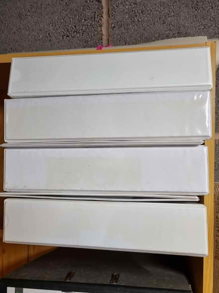 Photo of free Six white plastic lever arch files (Near Lowther Gardens FY8) #2