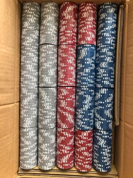 Photo of free 500 unused poker chips (Market Harborough (north)) #1