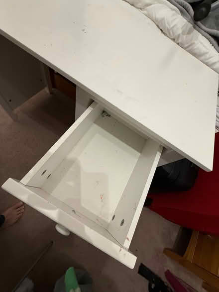 Photo of free White desk and chair (Hanwell W7) #4