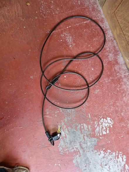 Photo of free Steel cable and padlock (Near Lowther Gardens FY8) #1