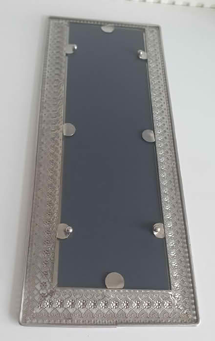 Photo of free Rectangular Silver Metal decorative tray (Glascote B77) #2