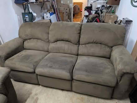 Photo of free couch and recliner (Southport) #2