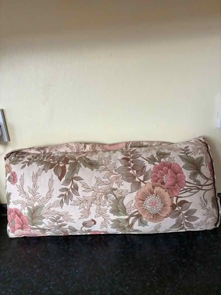 Photo of free Floral Bolster Cushion (Banstead SM7) #1